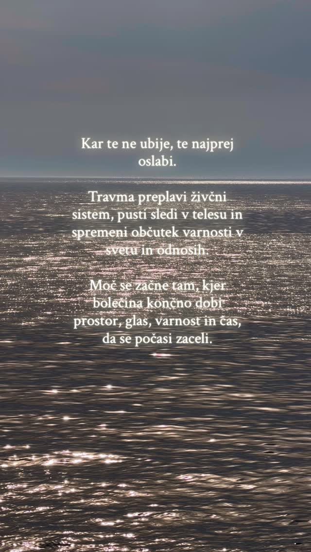 Vse travmatične izkušnje te lahko ošibijo — o okrevanju in moči.